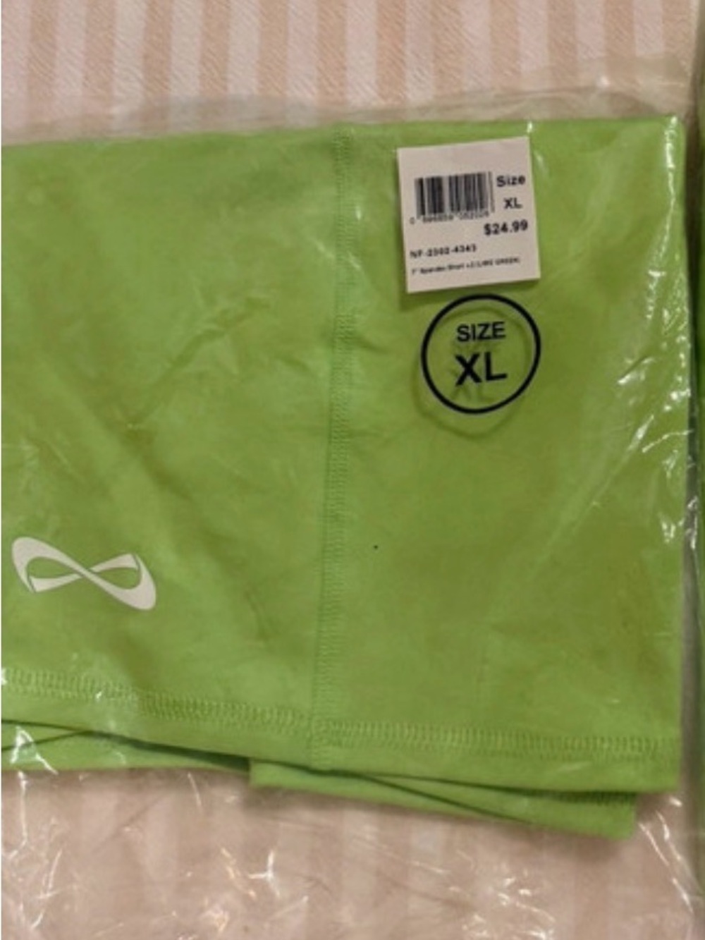 Infinity size XL Green Performance Shorts